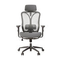 Chaise de bureau ergonomique avec dossier en maille, réglable et à roulettes